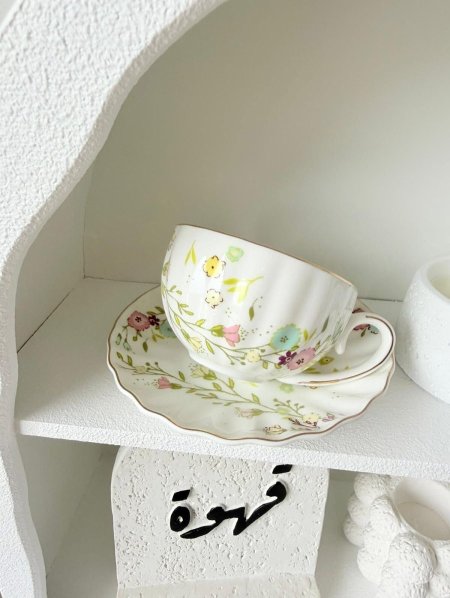 كوب فرنسي الزهور