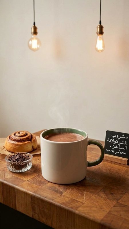 مج ابيض ملون من الداخل